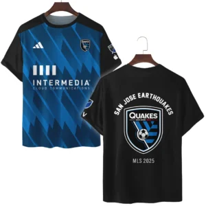 San Jose Earthquakes T-Shirt MLS 2025 For Fan San Jose Earthquakes HVN1096SJE062825TS3D
