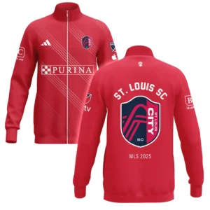 St. Louis SC Stand Collar Jacket MLS 2025 For Fan St. Louis SC HVN1096SLSC062825SCJ