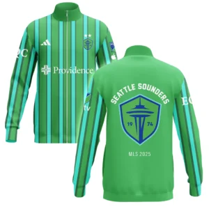 Seattle Sounders Stand Collar Jacket MLS 2025 For Fan Seattle Sounders HVN1096SS062825SCJ