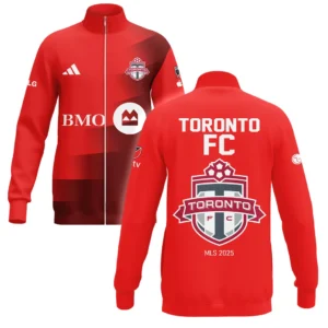 Toronto FC Stand Collar Jacket MLS 2025 For Fan  Toronto FC HVN1096TFC062825SCJ