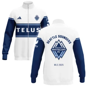 Vancouver Whitecaps Stand Collar Jacket MLS 2025 For Fan Vancouver Whitecaps HVN1096VW062825SCJ