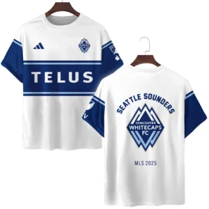 Vancouver Whitecaps T-Shirt MLS 2025 For Fan Vancouver Whitecaps HVN1096VW062825TS3D