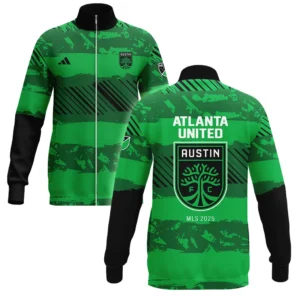 Austin FC Stand Collar Jacket MLS 2025 For Fan Austin FC HVN1097AFC062825SCJ