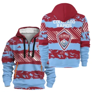 Colorado Rapids Hoodie Half Zipper MLS 2025 For Fan Colorado Rapids HVN1097CR062825HODZ