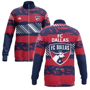 FC Dallas Stand Collar Jacket MLS 2025 For Fan FC Dallas HVN1097FCD062825SCJ