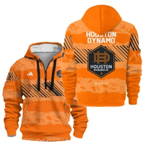 Houston Dynamo Hoodie Half Zipper MLS 2025 For Fan Houston Dynamo HVN1097HD062825HODZ