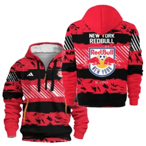 New York Red Bulls Hoodie Half Zipper MLS 2025 For Fan New York Red Bulls HVN1097NYR062825HODZ