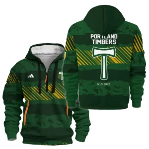 Portland Timbers Hoodie Half Zipper MLS 2025 For Fan Portland Timbers HVN1097PT062825HODZ