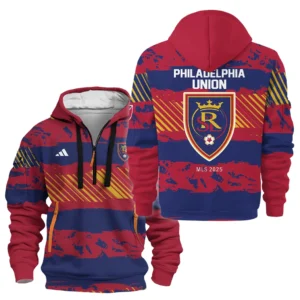 Real Salt Lake Hoodie Half Zipper MLS 2025 For Fan Real Salt Lake HVN1097RSL062825HODZ