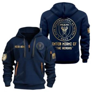 Inter Miami CF MLS Hoodie Half Zip, All Over Print Hoodie For Inter Miami CF Fan MLS03061125785 - Navy