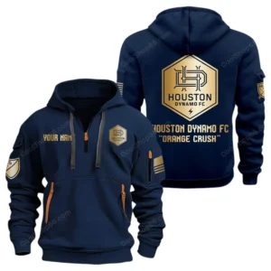 Houston Dynamo MLS Hoodie Half Zip, All Over Print Hoodie For Houston Dynamo Fan MLS03061125805 - Navy