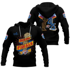 Oklahoma City Thunder 3D Hoodie Champions NBA 2025 NBA105062625719
