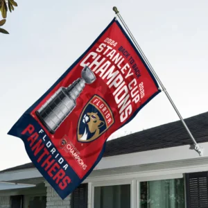 Florida Panthers 3D House Flag NHL Stanley Cup Champions 2025 NHL104062725706