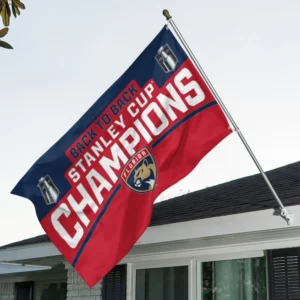 Florida Panthers 3D House Flag NHL Stanley Cup Champions 2025 NHL104062725711