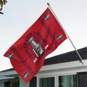 Florida Panthers 3D House Flag NHL Stanley Cup Champions 2025 NHL104062725715