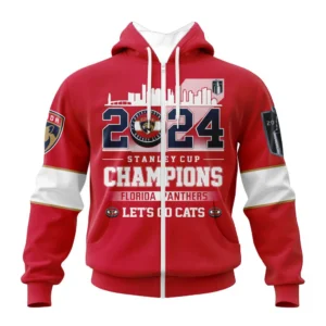 Florida Panthers NHL Zipper Hoodie 2025 Stanley Cup Champions NHL105062725890