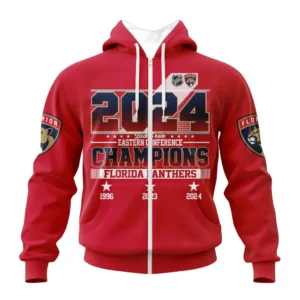 Florida Panthers NHL Zipper Hoodie 2025 Stanley Cup Champions NHL105062725897