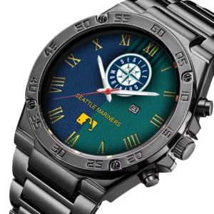 Seattle Mariners Hand Watch , All Over Print Hand Watch Seattle Mariners DMLB129722026