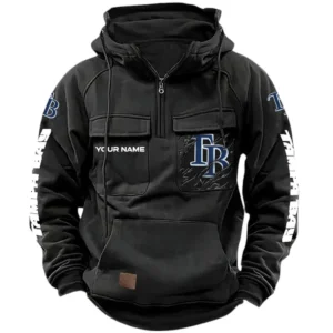 Tampa Bay Rays Tactical Quarter Zip Hoodie, All Over Print Tactical Quarter Zip Hoodie Tampa Bay Rays DMLB130722042 - khaki