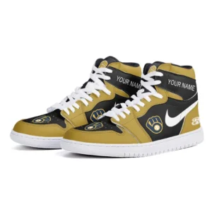 Milwaukee Brewers Air Jordan 1 High, All Over Print Air Jordan 1 High Milwaukee Brewers DMLB132732035