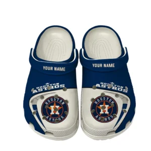 Houston Astros Crocs, All Over Print Crocs Houston Astros DMLB138732025 - White