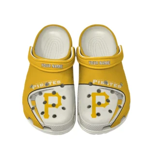 Pittsburgh Pirates Crocs, All Over Print Crocs Pittsburgh Pirates DMLB138732031 - White