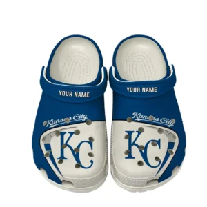 Kansas City Royals Crocs, All Over Print Crocs Kansas City Royals DMLB138732035 - White