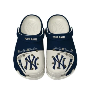 New York Yankees Crocs, All Over Print Crocs New York Yankees DMLB138732038 - White
