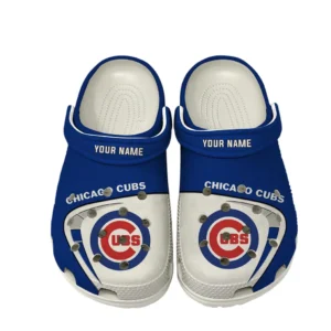 Chicago Cubs Crocs, All Over Print Crocs Chicago Cubs DMLB138732039 - White