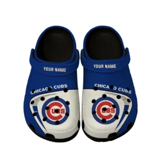 Chicago Cubs Crocs, All Over Print Crocs Chicago Cubs DMLB138732039 - Black