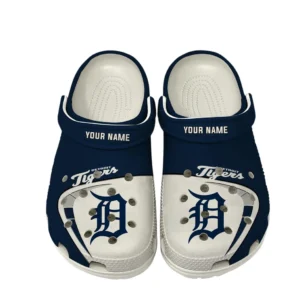 Detroit Tigers Crocs, All Over Print Crocs Detroit Tigers DMLB138732042 - White
