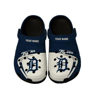 Detroit Tigers Crocs, All Over Print Crocs Detroit Tigers DMLB138732042 - Black