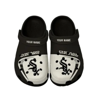 Chicago White Sox Crocs, All Over Print Crocs Chicago White Sox DMLB138732043 - Black