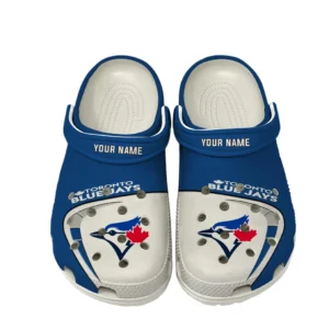 Toronto Blue Jays Crocs, All Over Print Crocs Toronto Blue Jays DMLB138732046 - White