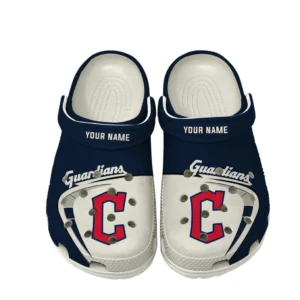 Cleveland Guardians Crocs, All Over Print Crocs Cleveland Guardians DMLB138732048 - White
