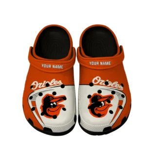 Baltimore Orioles Crocs, All Over Print Crocs Baltimore Orioles DMLB138732052 - Black
