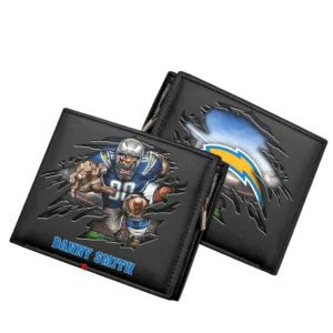 San Diego Horizontal Leather Wallet, All Over Print Horizontal Leather Wallet San Diego DNFL114732055 - Black