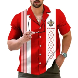 New Orleans Saints Hawaiian Shirt, All Over Print Hawaiian Shirt New Orleans Saints DNFL122772026 - Red