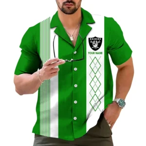 Oakland Raiders Hawaiian Shirt, All Over Print Hawaiian Shirt Oakland Raiders DNFL122772029 - Green