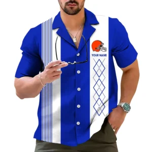 Cleveland Browns Hawaiian Shirt, All Over Print Hawaiian Shirt Cleveland Browns DNFL122772032 - Blue