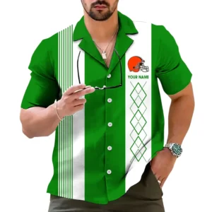 Cleveland Browns Hawaiian Shirt, All Over Print Hawaiian Shirt Cleveland Browns DNFL122772032 - Green