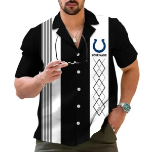 Indianapolis Colts Hawaiian Shirt, All Over Print Hawaiian Shirt Indianapolis Colts DNFL122772046 - Black