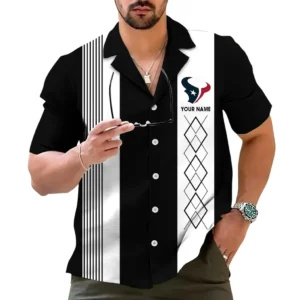 Houston Texans Hawaiian Shirt, All Over Print Hawaiian Shirt Houston Texans DNFL122772051 - Black