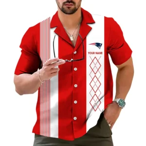 New England Patriots Hawaiian Shirt, All Over Print Hawaiian Shirt New England Patriots DNFL122772052 - Red