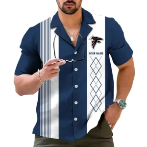 Atlanta Falcons Hawaiian Shirt, All Over Print Hawaiian Shirt Atlanta Falcons DNFL122772053 - Navy