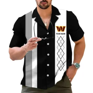 Washington Commanders Hawaiian Shirt, All Over Print Hawaiian Shirt Washington Commanders DNFL122772056 - Black
