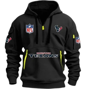Houston Texans Hoodie Half Zipper, All Over Print Hoodie Half Zipper Houston Texans DNFL1337102028 - Black