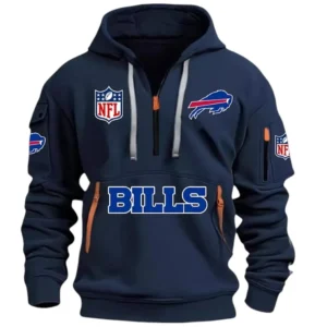 Buffalo Bills Hoodie Half Zipper, All Over Print Hoodie Half Zipper Buffalo Bills DNFL1337102029 - Navy