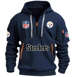 Pittsburgh Steelers Hoodie Half Zipper, All Over Print Hoodie Half Zipper Pittsburgh Steelers DNFL1337102035 - Navy
