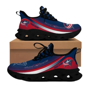 Columbus Blue Max Soul Shoes, All Over Print Max Soul Shoes Columbus Blue DNHL106742026 - Black